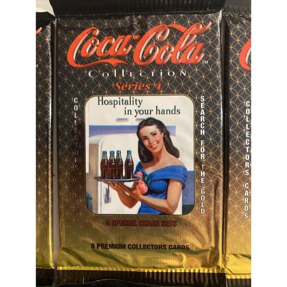 1995 Coca Cola Collectors Trading Cards Series 4 6x Factory Sealed Packs 8 Cards - Picture 3 of 10